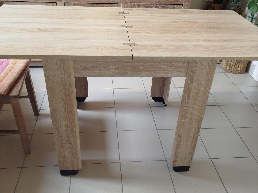 table extensible 80/160cm, Cinq personnes ou plus, 50 à 100 cm, Comme neuf, Enlèvement