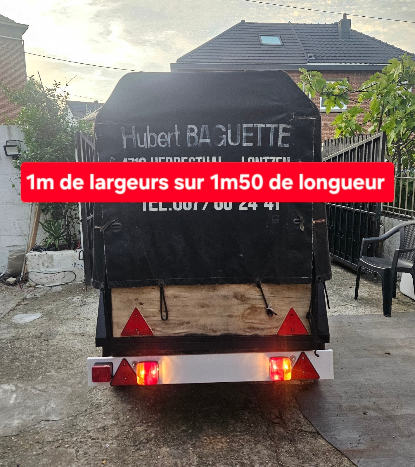 Remorque bâchée 280€, Autos : Divers, Enlèvement ou Envoi