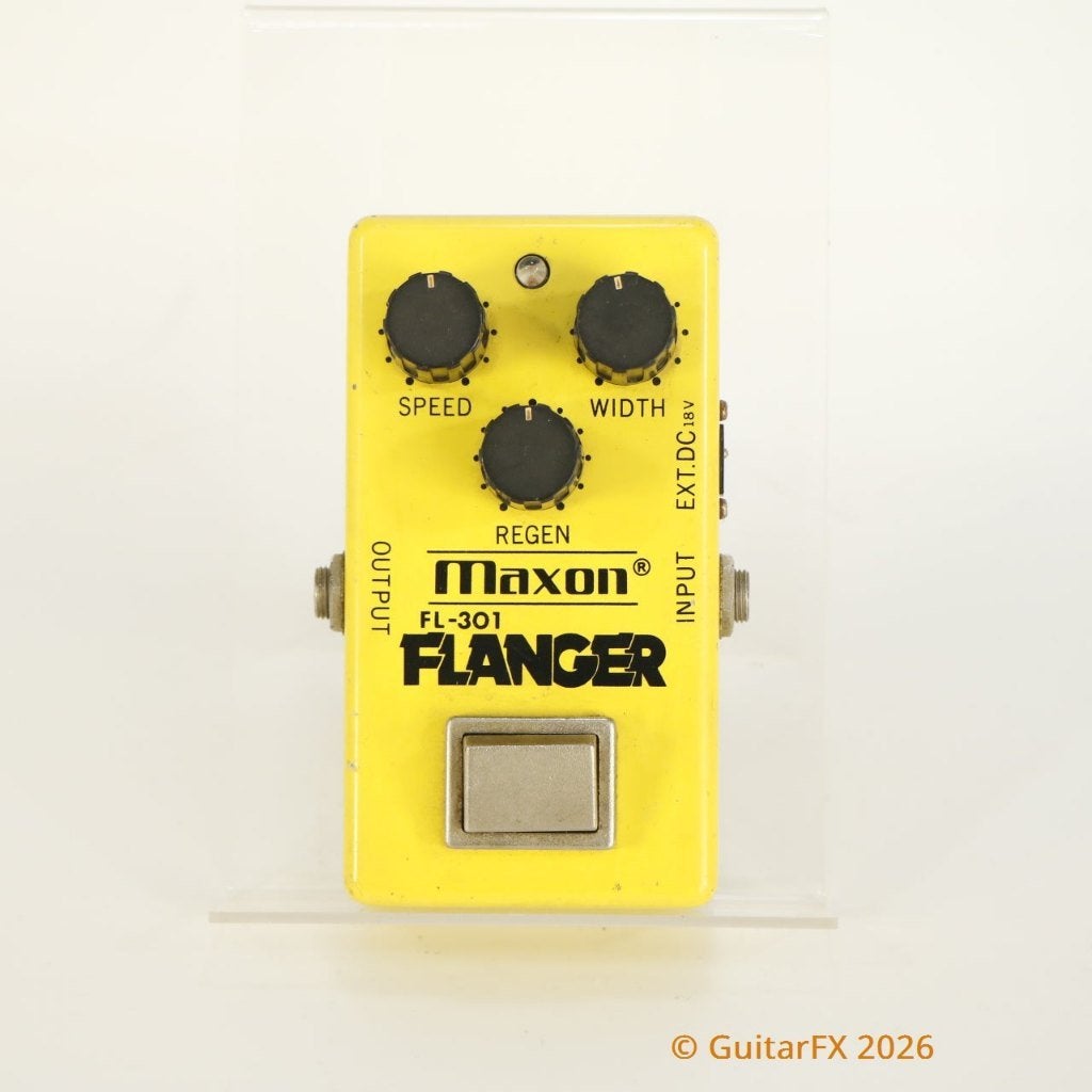 Maxon FL-301 Flanger (s/n 96396, Vintage, Rare 18V Version,, Ophalen of Verzenden, Gebruikt