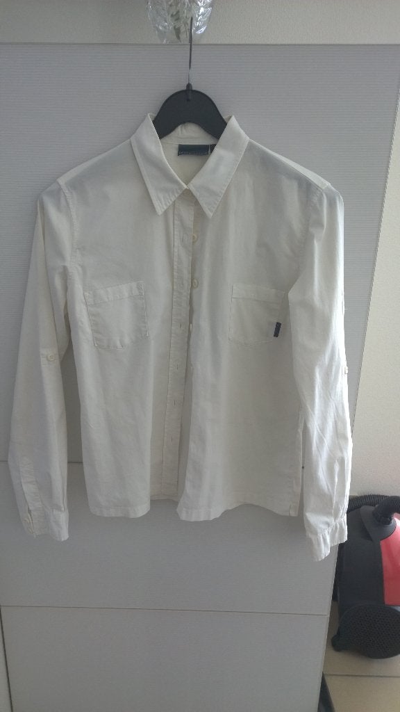 Terre Bleue witte blouse / hemd -maat 38, Taille 38/40 (M), Enlèvement ou Envoi, Terre Bleue, Comme neuf