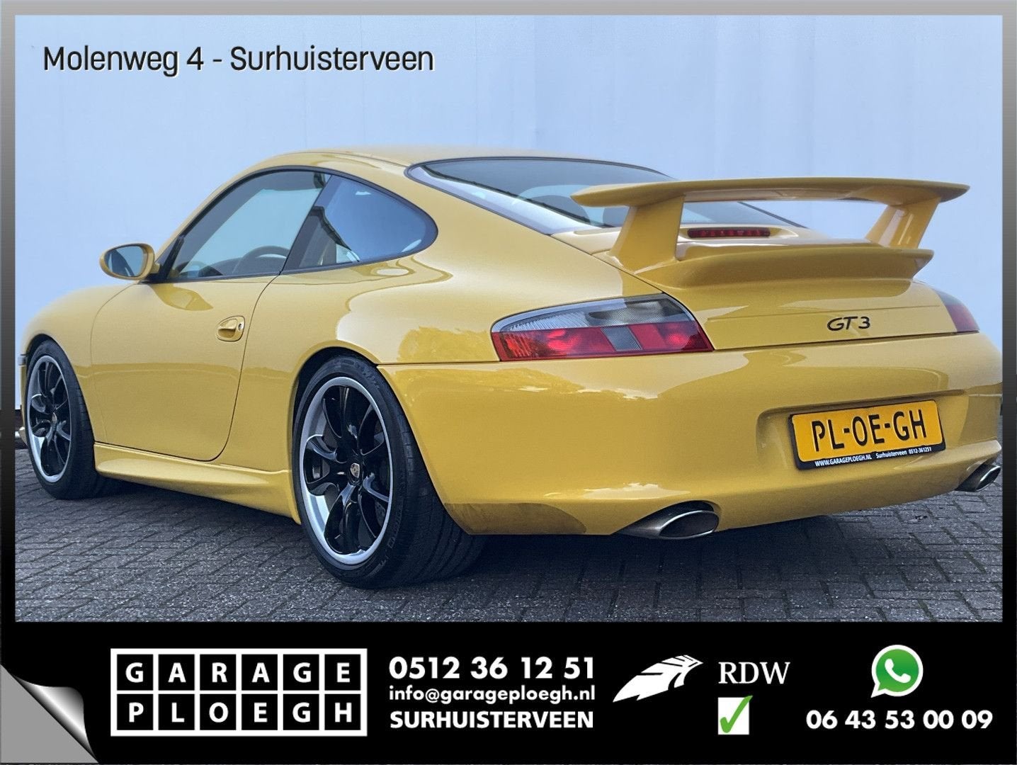 Porsche 996 3.6 Coupé 996 GT3 Collect Car Speed Gelb Carbon, Auto's, Overige modellen, Overige kleuren, Lederen bekleding, Bedrijf