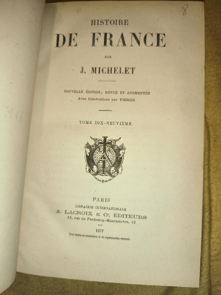 histoire  de france  tome 19, Livres, Enlèvement ou Envoi