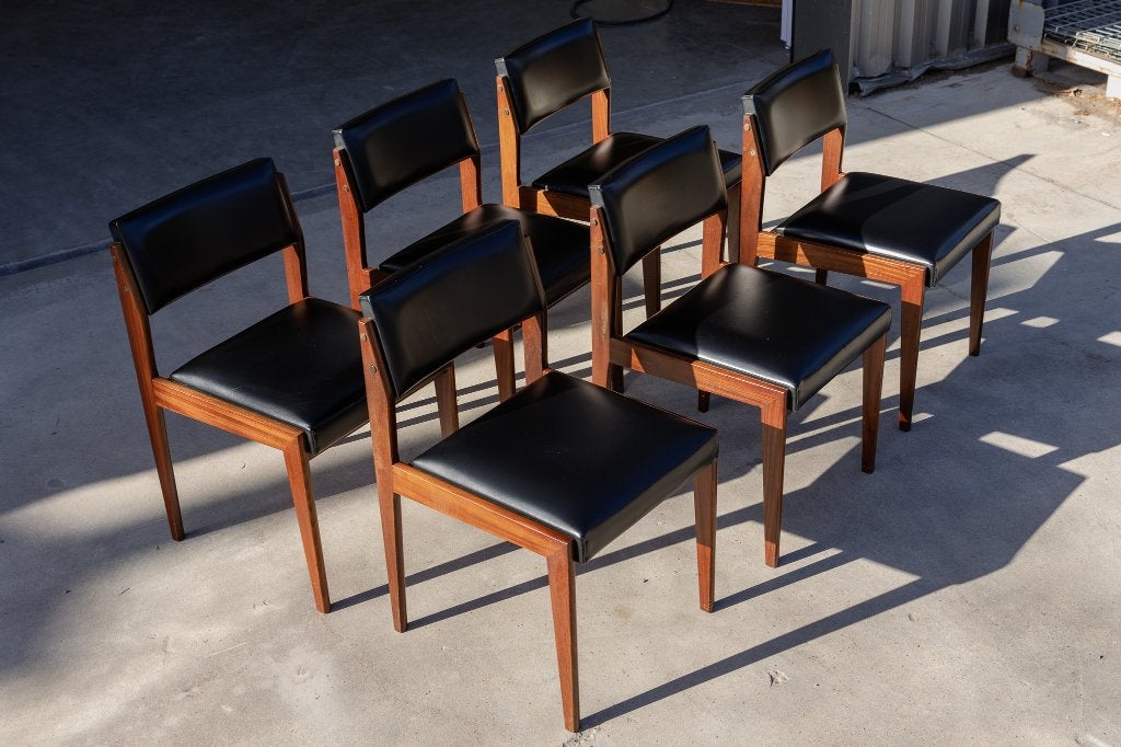 Prachtige set vintage stoelen, Huis en Inrichting, Ophalen, Gebruikt, Zwart, Vintage
