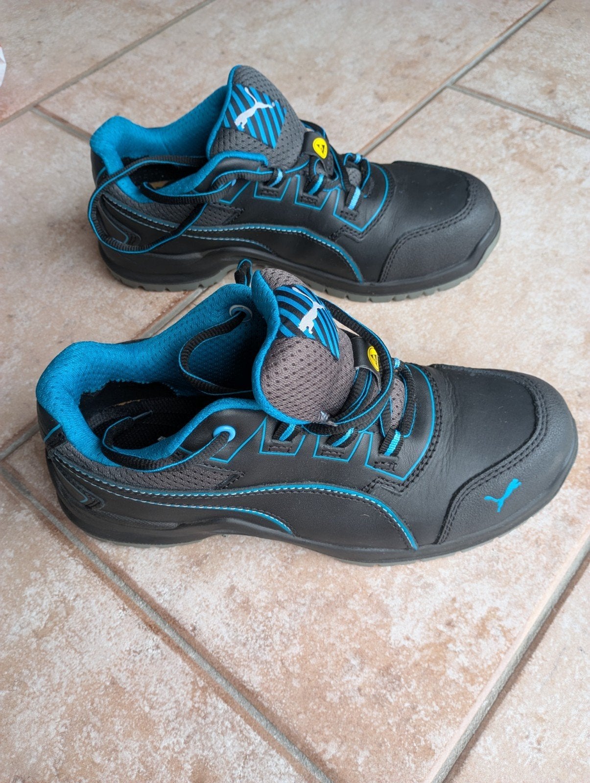 Puma veiligheidsschoenen laag maat 40 zwart/blauw, Doe-het-zelf en Bouw, Ophalen of Verzenden