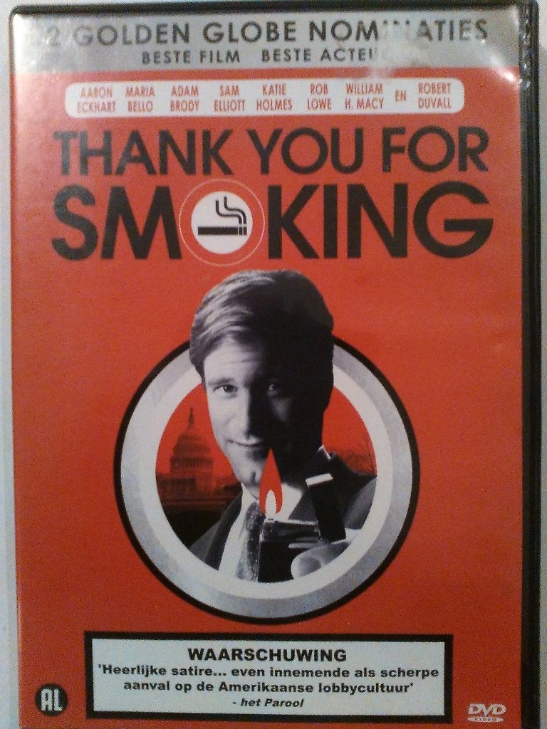 Thank you for smoking, Enlèvement ou Envoi