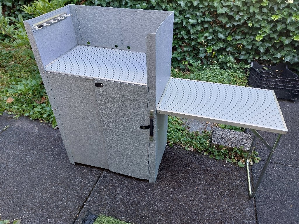 campingkeuken, compact, metalen uitvoering, Ophalen, Gebruikt, Campingkast