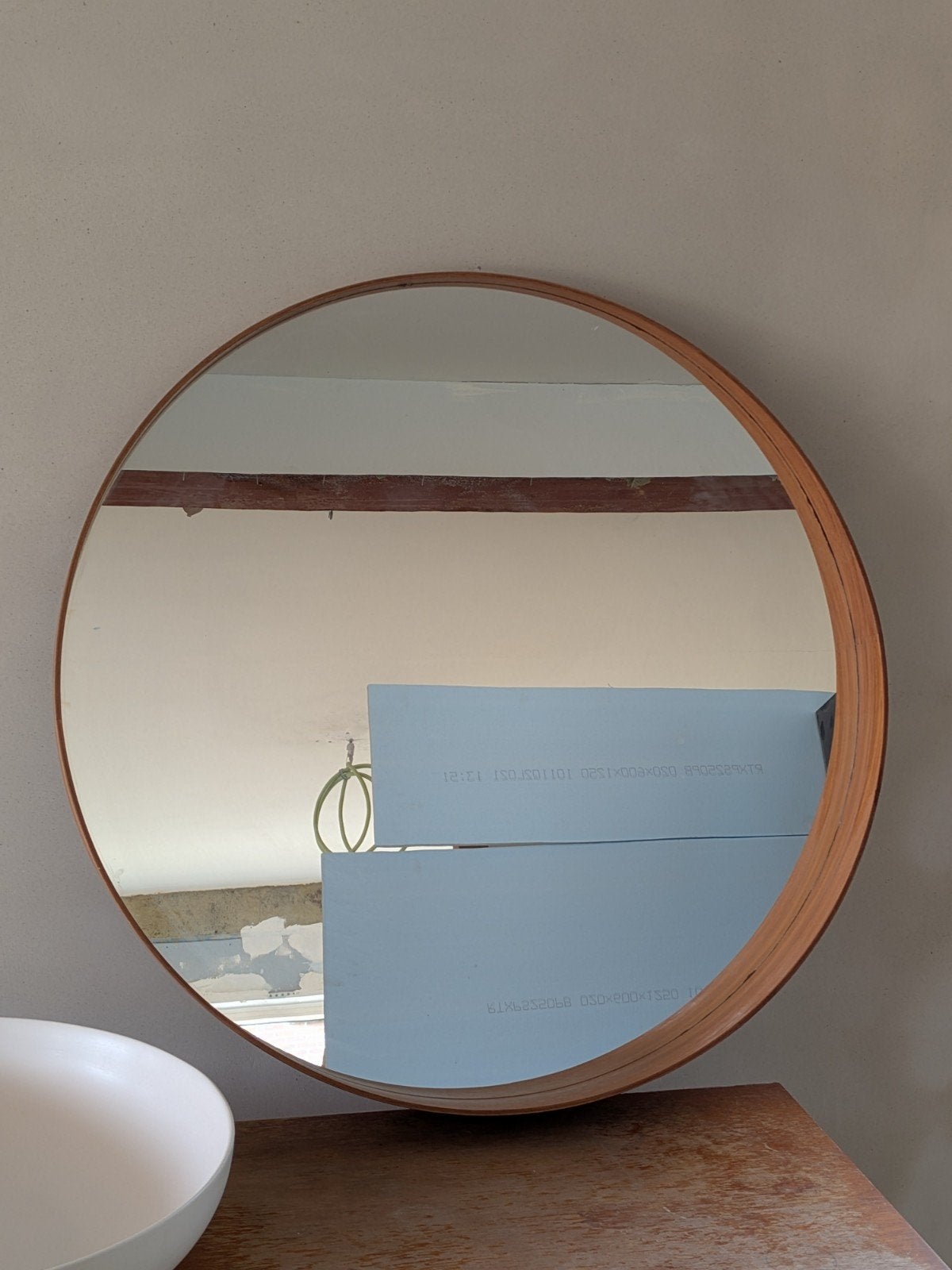 Miroir Ikea Stockholm 80 cm en noyer, Maison & Meubles, Accessoires pour la Maison | Miroirs, Moins de 100 cm, Rond, Enlèvement