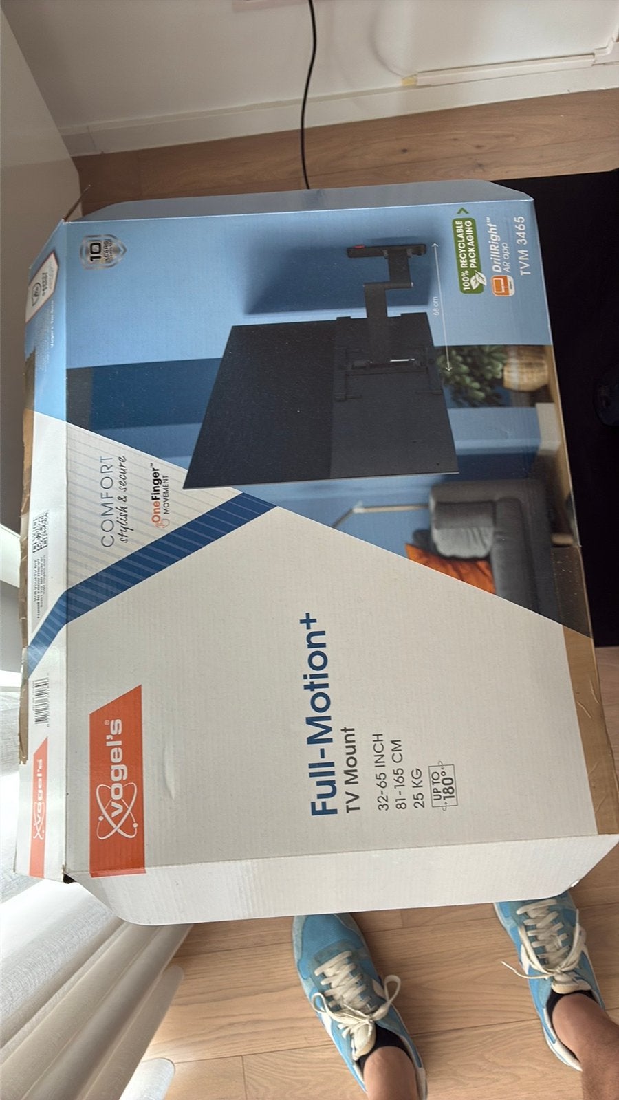 Vogel’s Full Motion draaibare TV muurbeugel 32-65”, Ophalen, Zo goed als nieuw