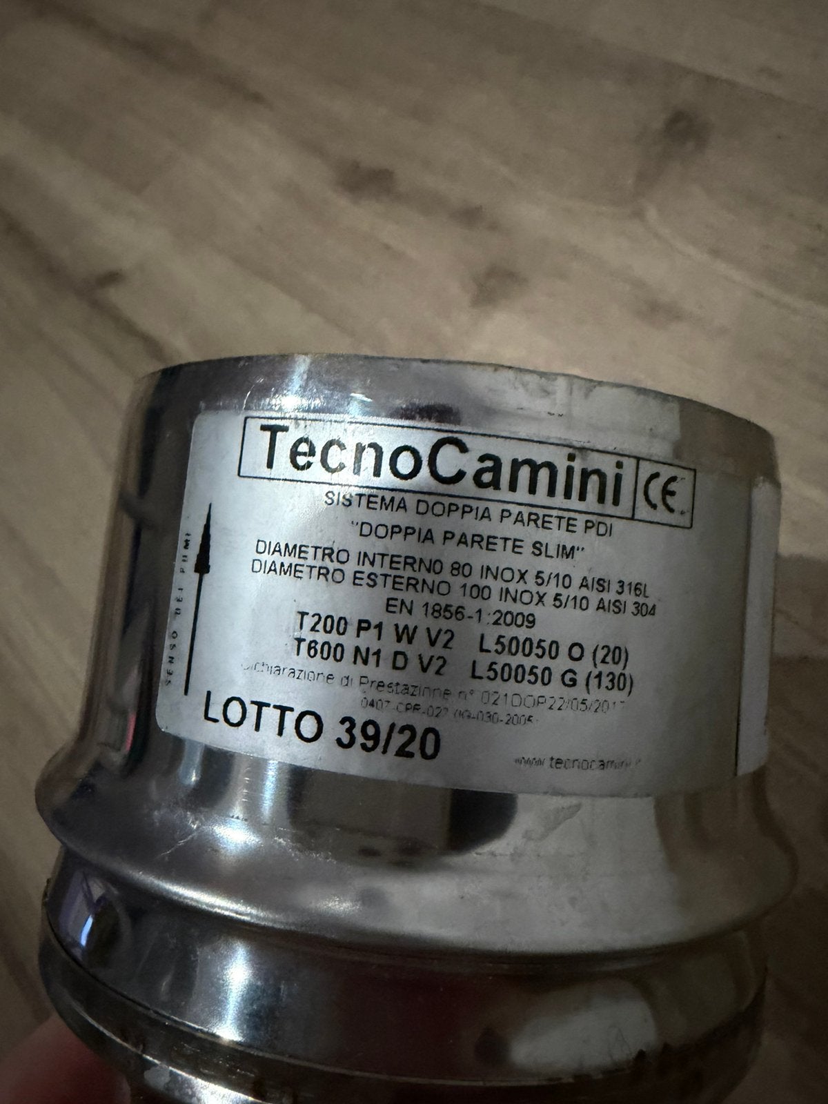 Conduit inox double paroi isolé 80/100 poêle granulés, Enlèvement ou Envoi, Neuf