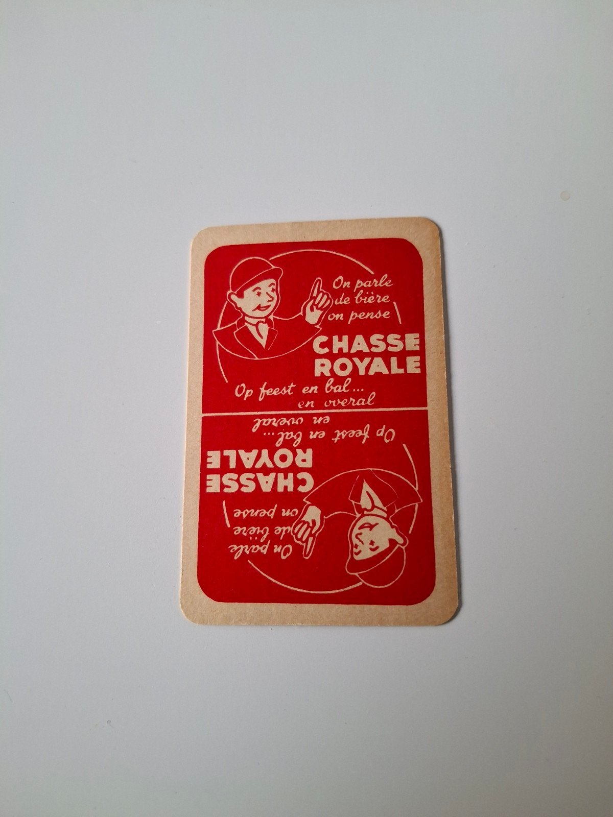 oude speelkaart chasse royale, Ophalen of Verzenden