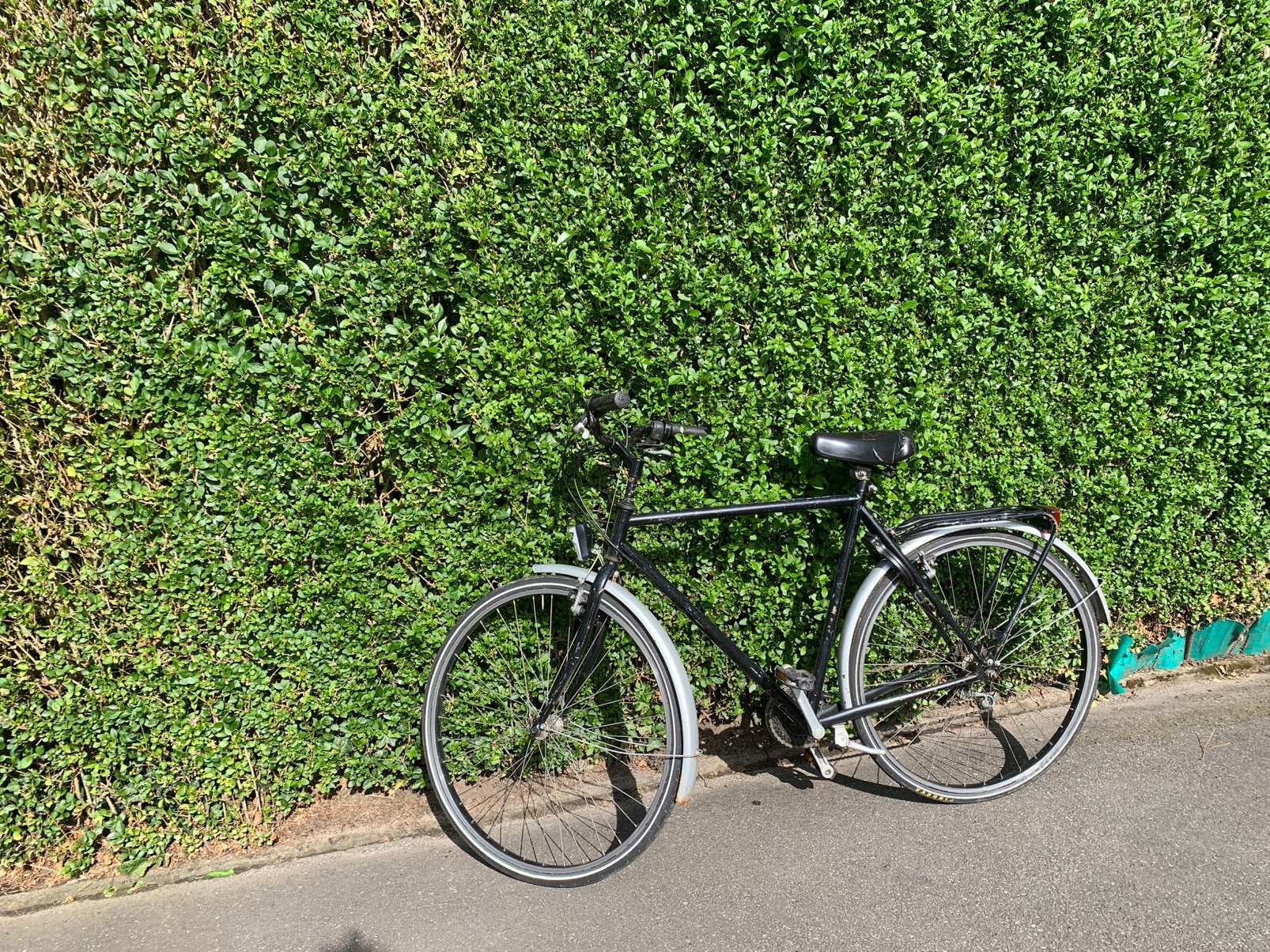 Zwarte herenfiets, Ophalen, Gebruikt, Versnellingen