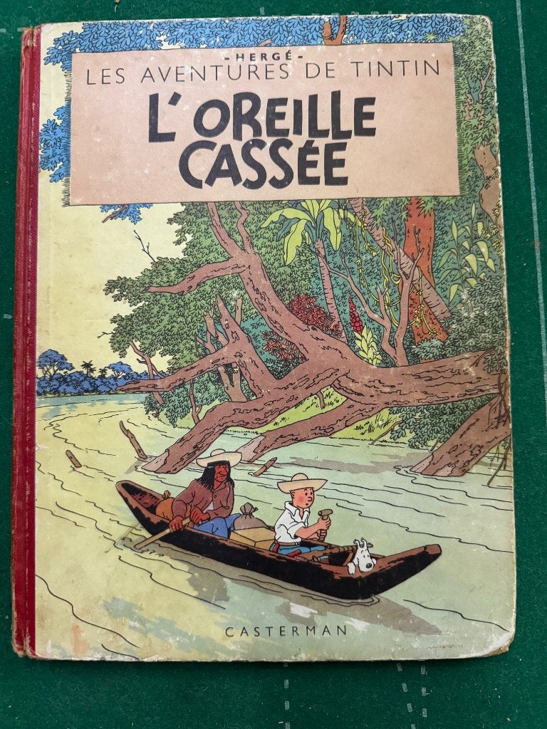 2 BD Tintin en Amérique et l’oreille cassée, Livres, Plusieurs BD, Enlèvement ou Envoi, Utilisé, Hergé