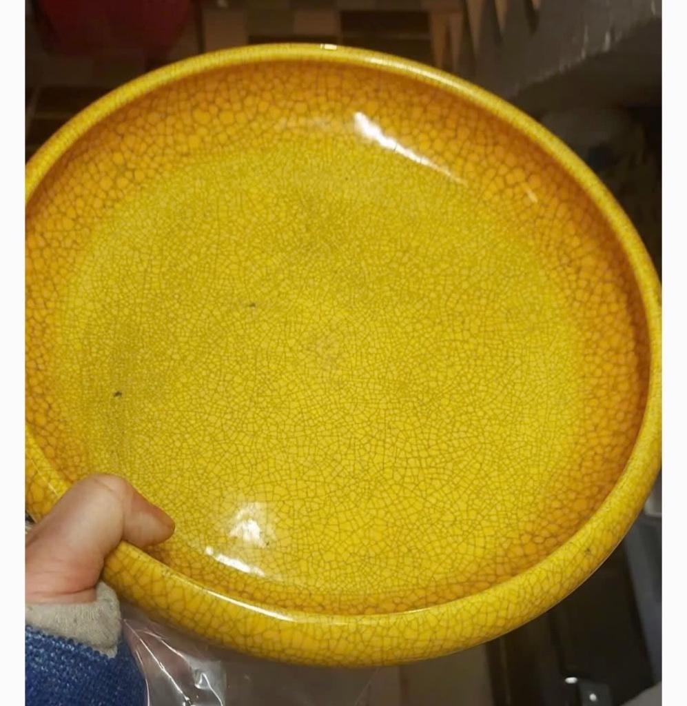 Gele Boch schaal, Antiek en Kunst, Ophalen of Verzenden