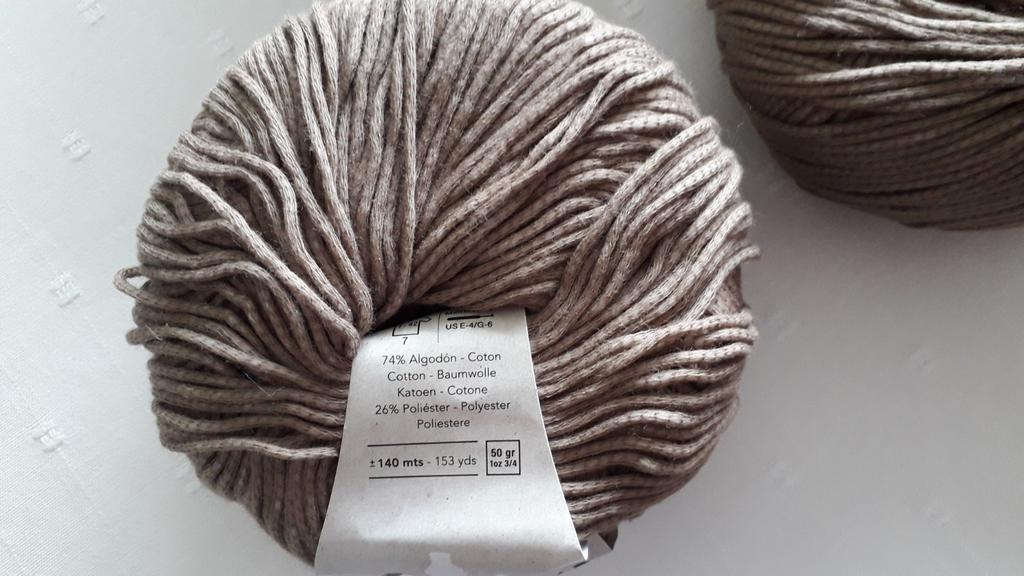 Recycled organic cotton, Katia, 9 bollen, Enlèvement ou Envoi, Neuf, Tricot ou Crochet, Laine ou Fils