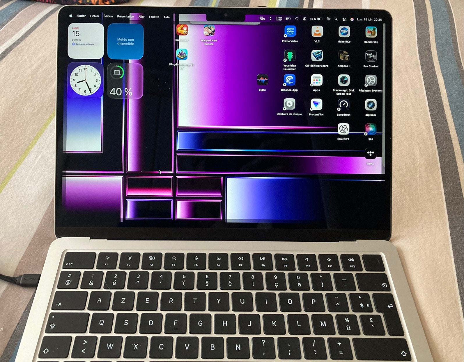 Mac book m2 256/8, Informatique & Logiciels, Enlèvement, Comme neuf, MacBook