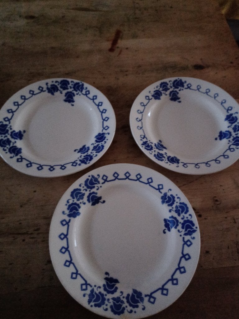 BOCH BLAUW KLOKJESMOTIEF borden vanaf 6 euro, Ophalen of Verzenden