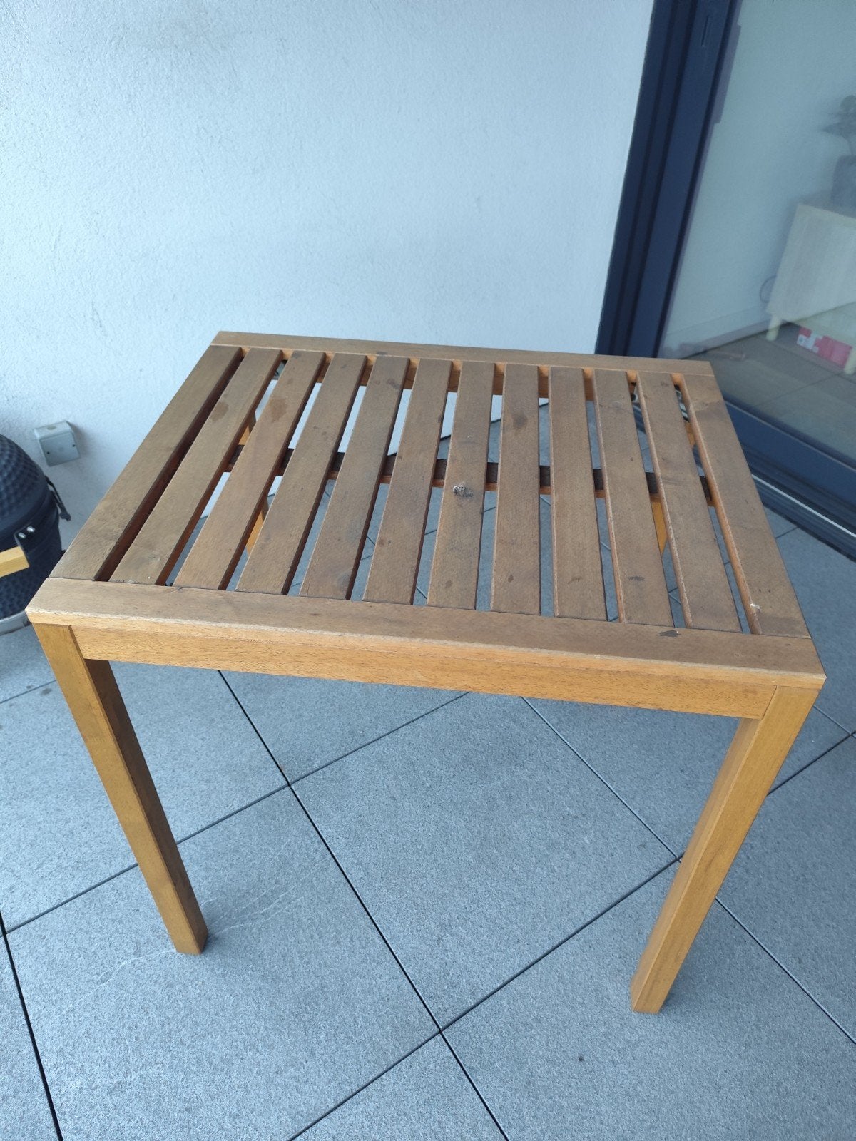 Set Table Jardin + 2 chairs, Jardin & Terrasse, Enlèvement, Utilisé, Rectangulaire, Bois