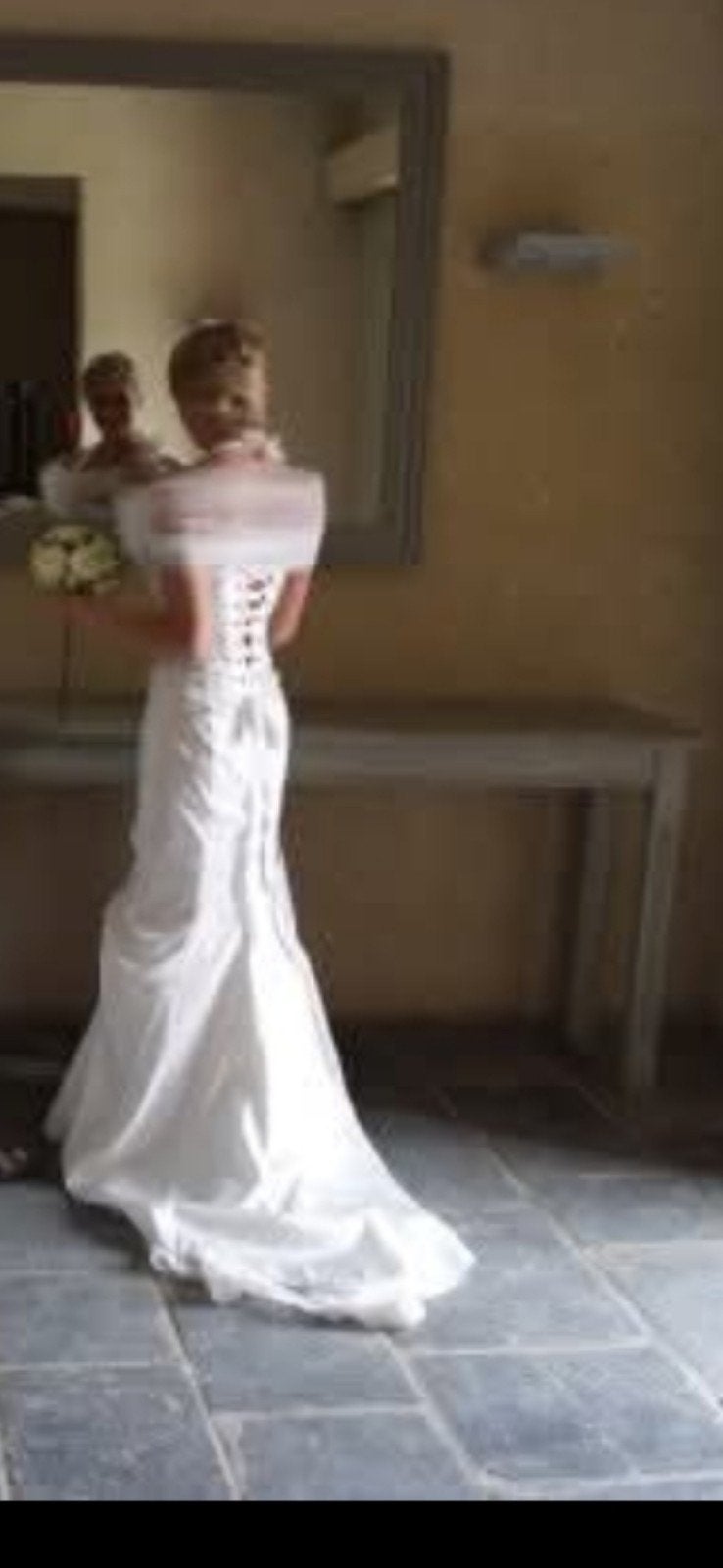 Robe de mariée de créateur Nicky Van Kets + voile, Enlèvement, Comme neuf, Robe de mariée