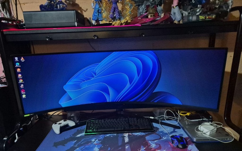 Samsung Odyssey Neo G9 49" gebogen gamingmonitor 240 Hz, Computers en Software, Minder dan 1 ms, Samsung, 201 Hz of meer, DisplayPort