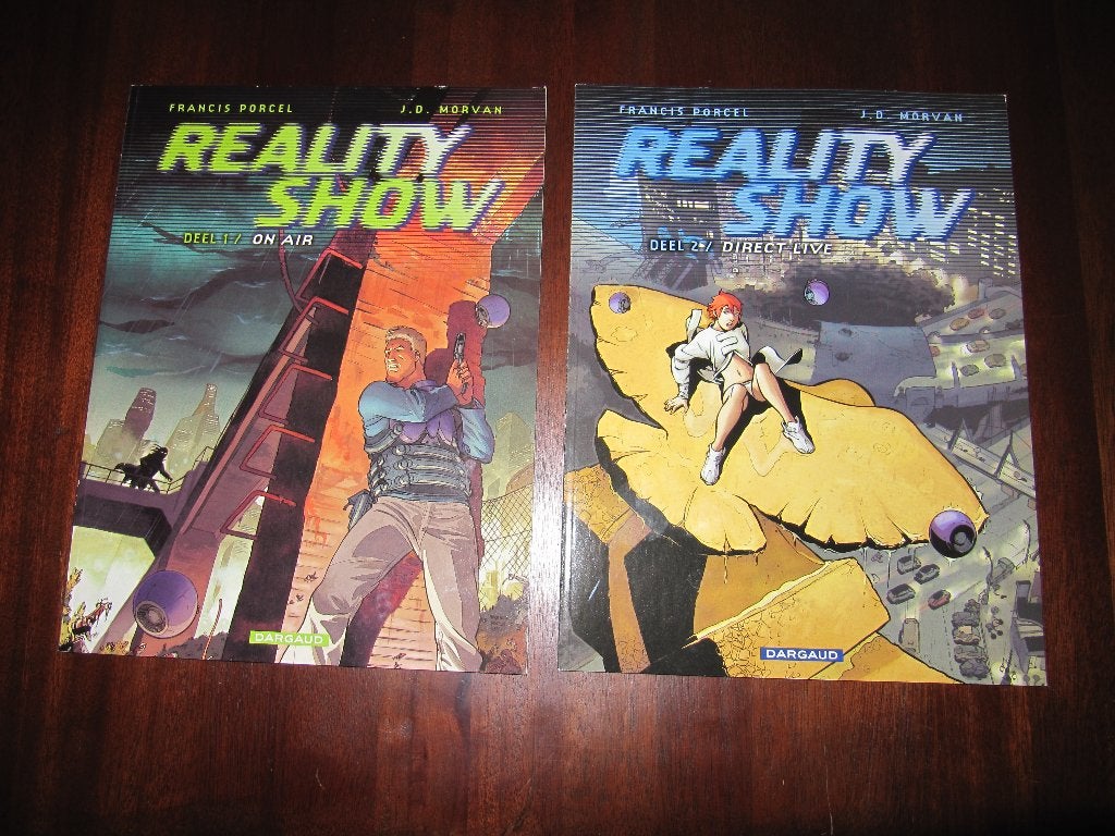 Reality show -volledige reeks (Porcel/Morvan), Boeken, Stripverhalen, Ophalen of Verzenden, Zo goed als nieuw
