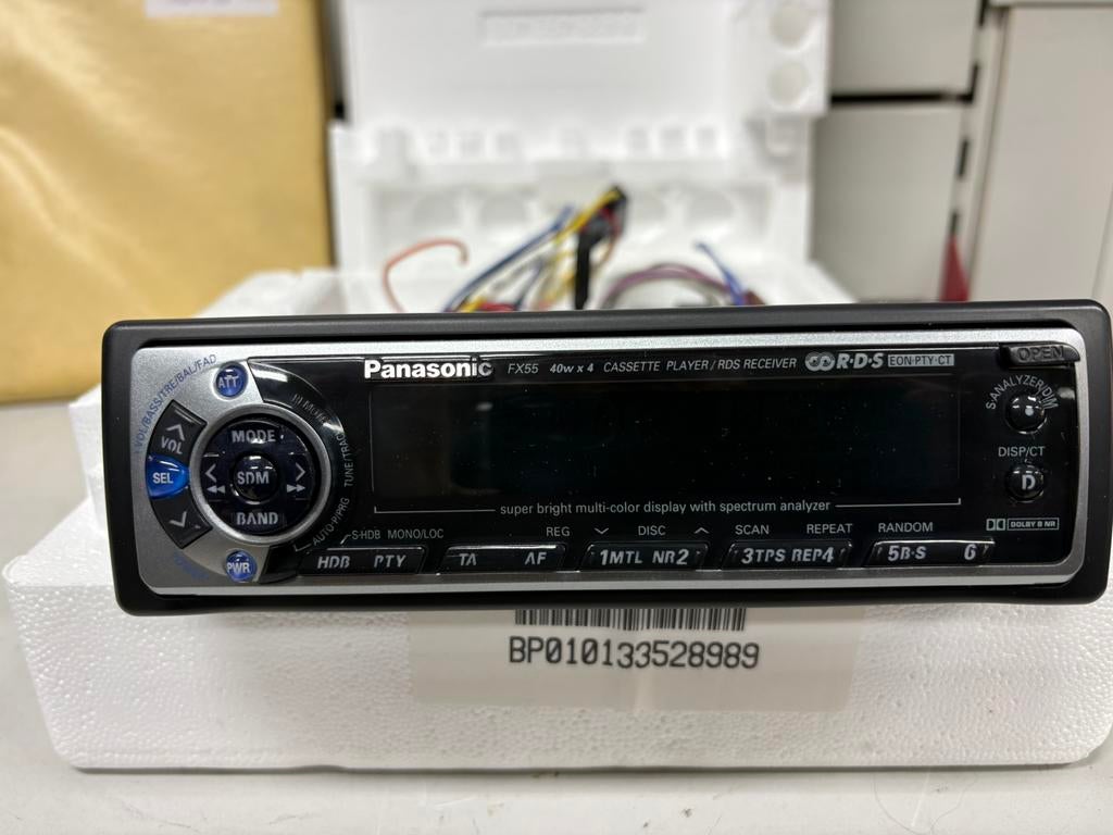 Vintage Panasonic FX55 autoradio - nieuw - Cassette & RDS, Ophalen of Verzenden, Zo goed als nieuw