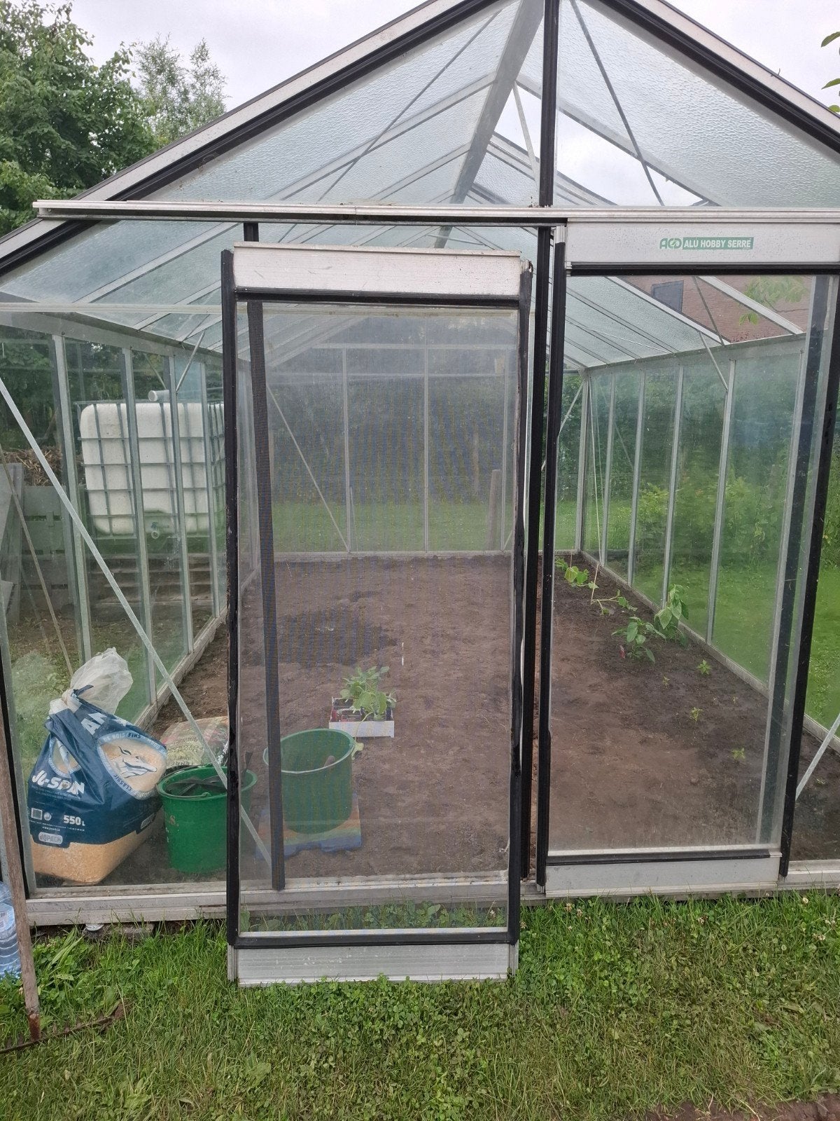 Verwijderbare hordeur ACD, Ophalen, Gebruikt, Kweekkas, Glas