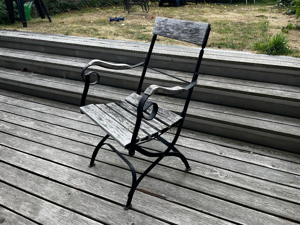 Chaises de jardin, Ophalen, Zo goed als nieuw, Hout, Inklapbaar