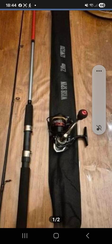 Spinhengel 210 10/30 gram met molen nieuw, Watersport en Boten, Ophalen, Molen