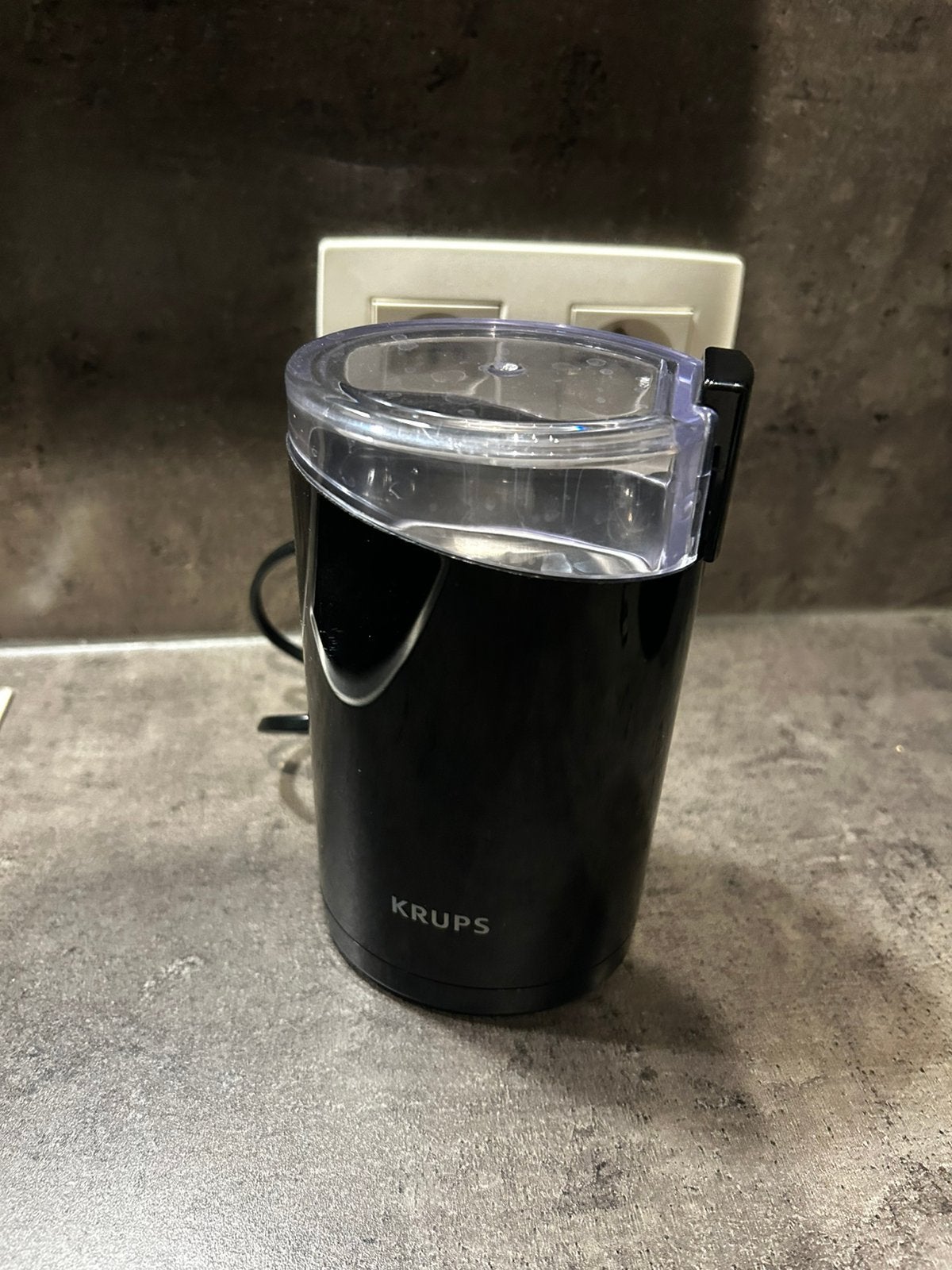Krups - Elektrische Koffiemolen - Zwart, Elektronische apparatuur, Ophalen of Verzenden, Gebruikt, Krups, Koffiemolen