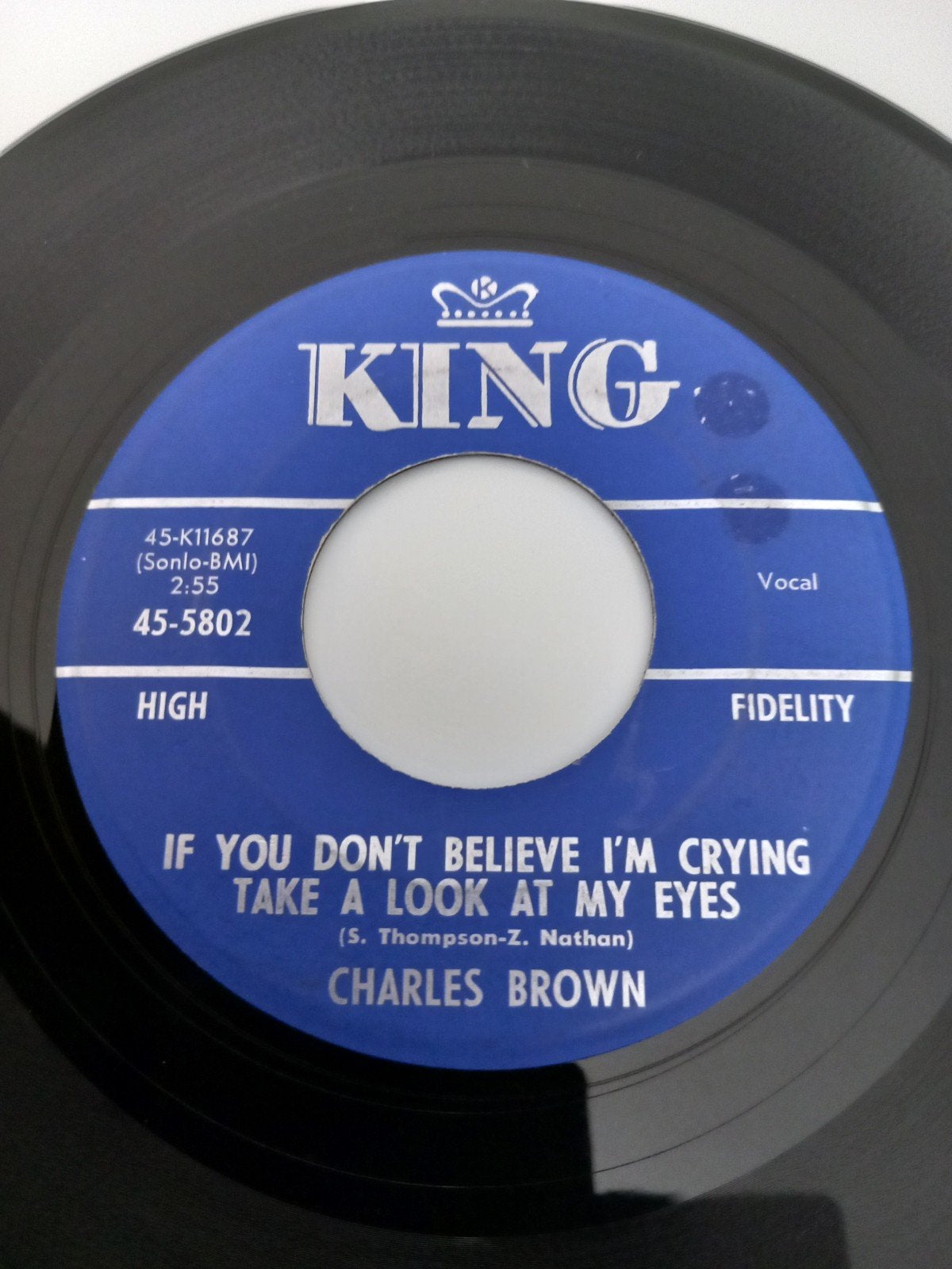 CHARLES BROWN. R&B 60S USA 45T, Ophalen of Verzenden, R&B