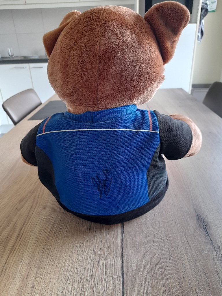 Gesigneerd beertje club brugge jonathan blondel, Verzamelen, Ophalen of Verzenden, Zo goed als nieuw, Beeldje of Poppetje