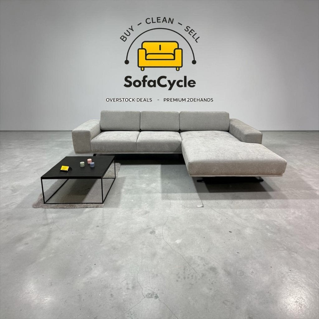 Hoekzetel grijs met verstelbare hoofdsteunen, links – nieuw, Gebruikt, Zonnestraat 223-229, 9600 Ronse, België, Info@sofacycle.be