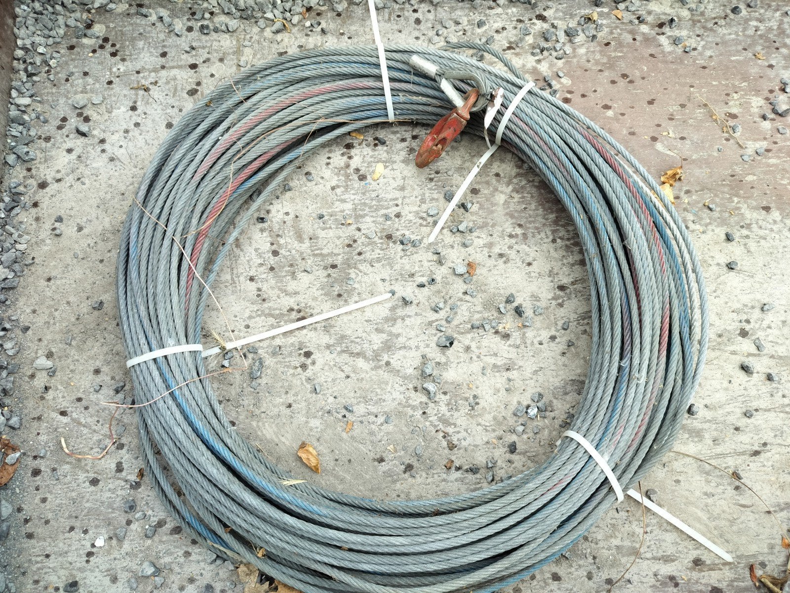 staalkabel voor tirfor van 800 kg, 112 meter, Ophalen, Gebruikt