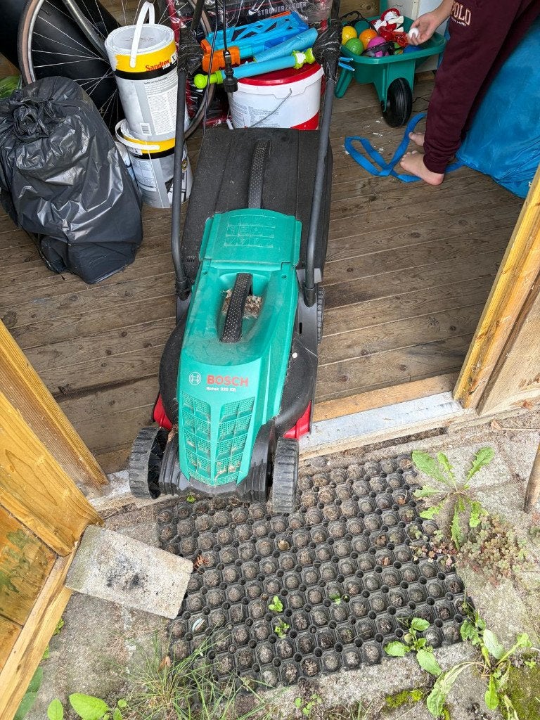 grasmachine, Ophalen, Cirkelmaaier, Gebruikt, Elektrische starter