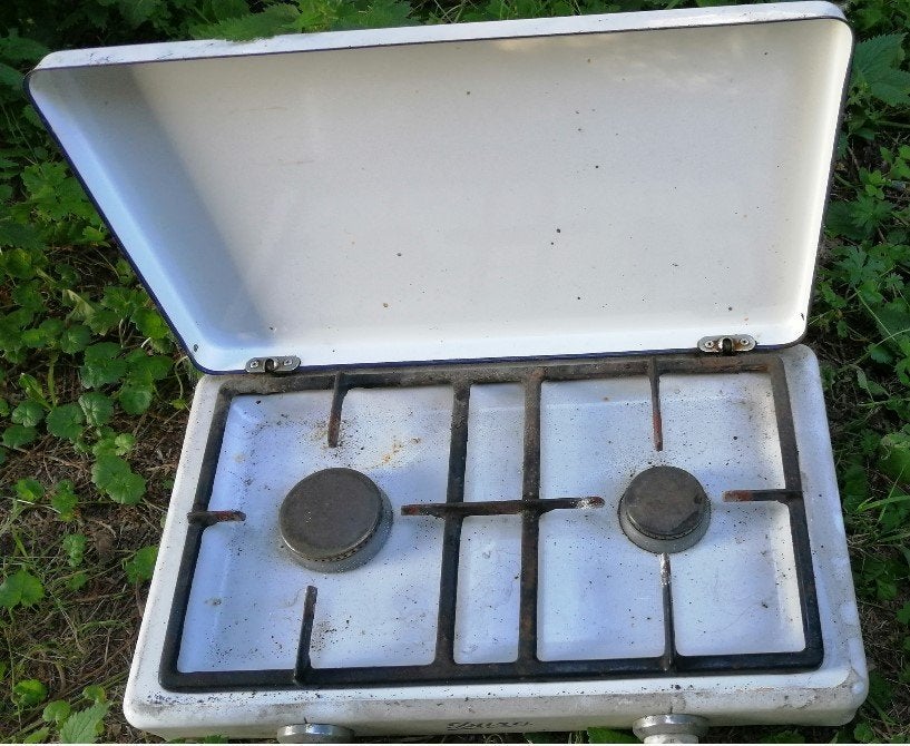 Réchaud à gaz pour le camping, Enlèvement, Utilisé