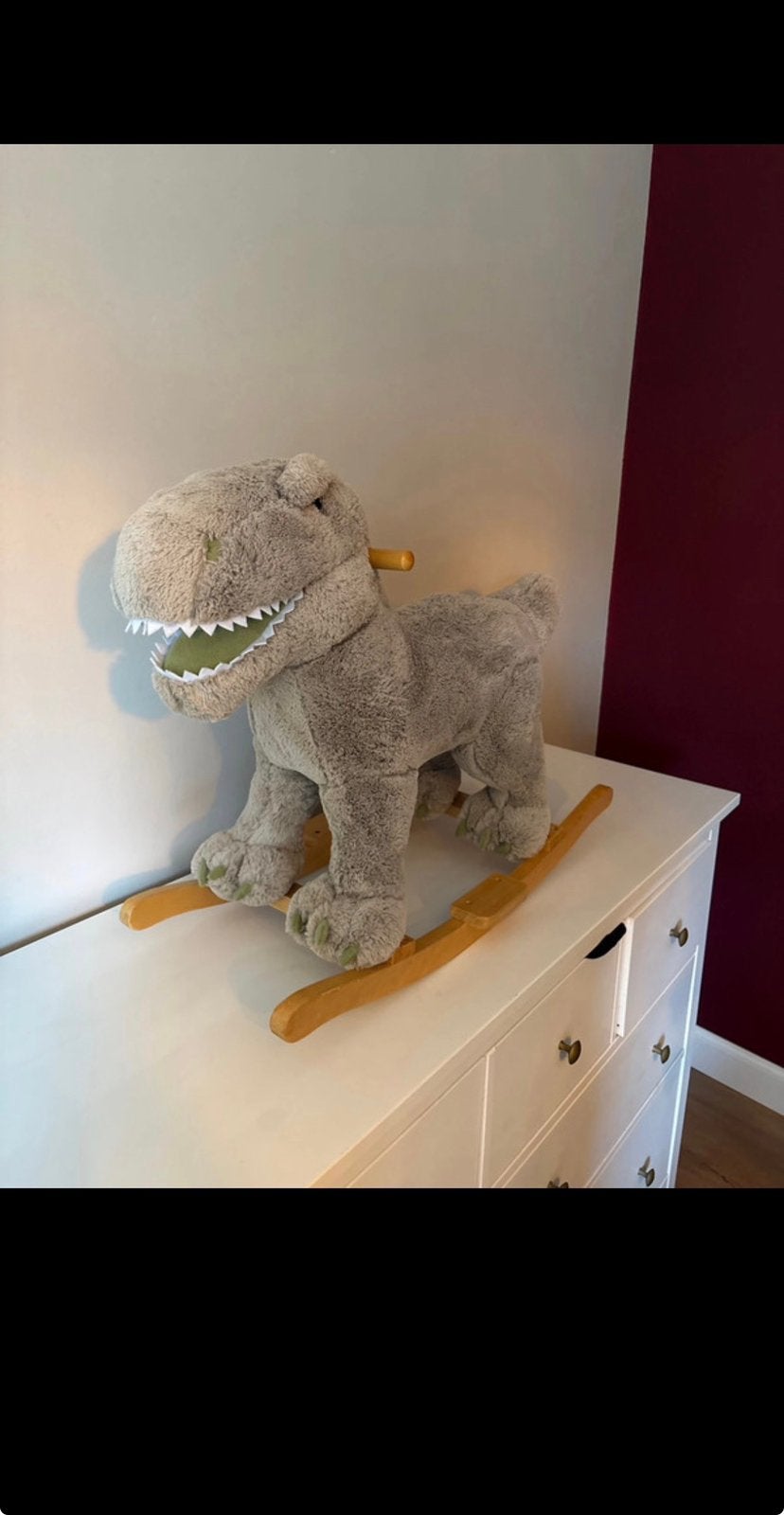 Schommelpaard dino, Ophalen, Gebruikt
