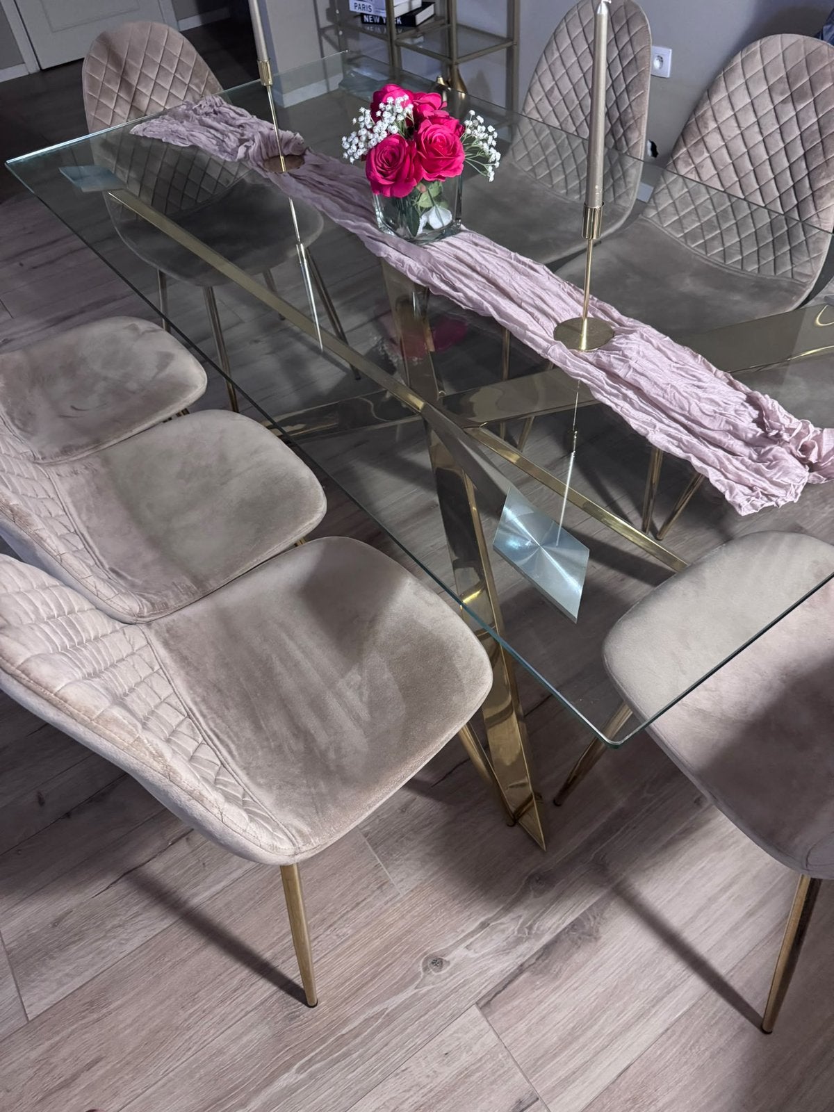 Table à manger + chaises, Enlèvement, Comme neuf
