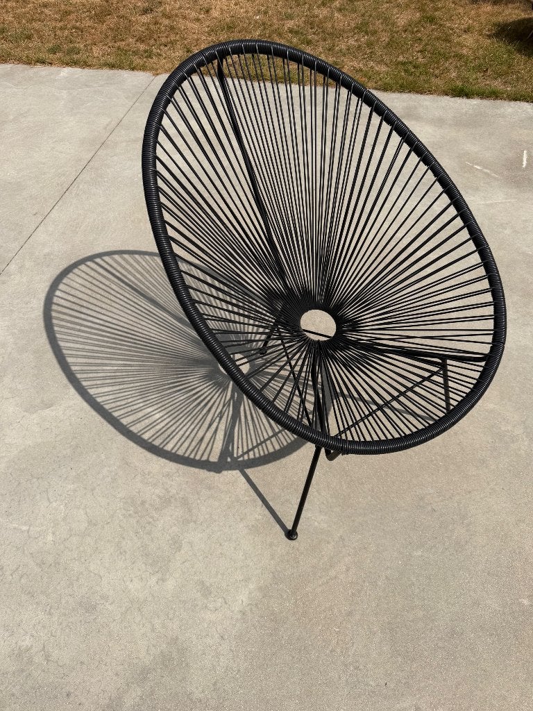 Acapulco chair zwart, Ophalen, Gebruikt