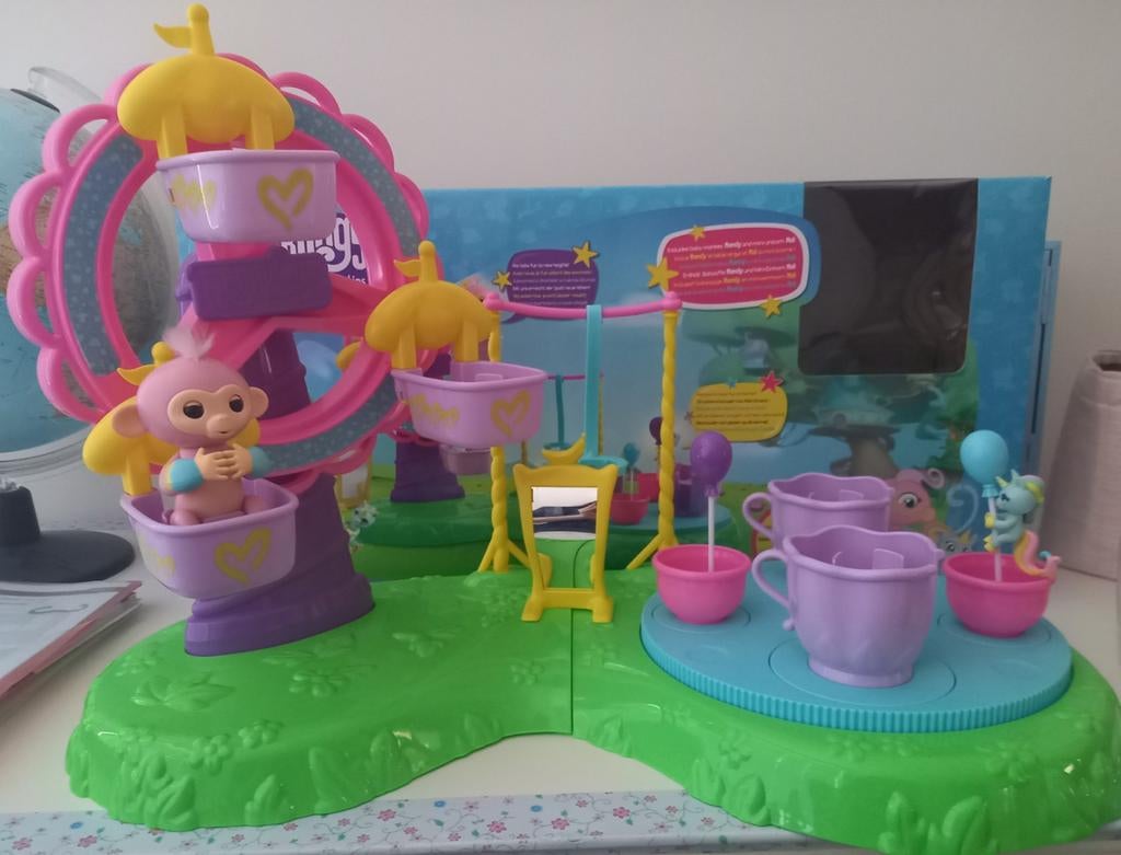 Fingerlings reuzenrad met aapje en eenhoorn, Ophalen of Verzenden, Zo goed als nieuw, Bouwen