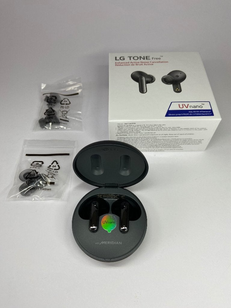 LG TONE Free FP8 Earbuds with active noise cancellation, Bluetooth, Gebruikt, Zwart, In gehoorgang (in-ear)
