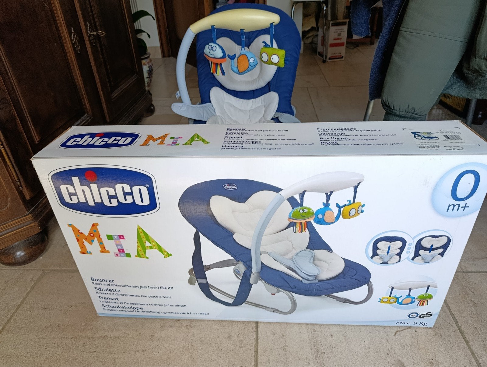 Chicco wipper, Ophalen