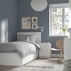 1 persoonsbed met 2 lades + nachtkast MALM, Huis en Inrichting, Slaapkamer | Bedden, Ophalen, Gebruikt, 90 cm, Eenpersoons
