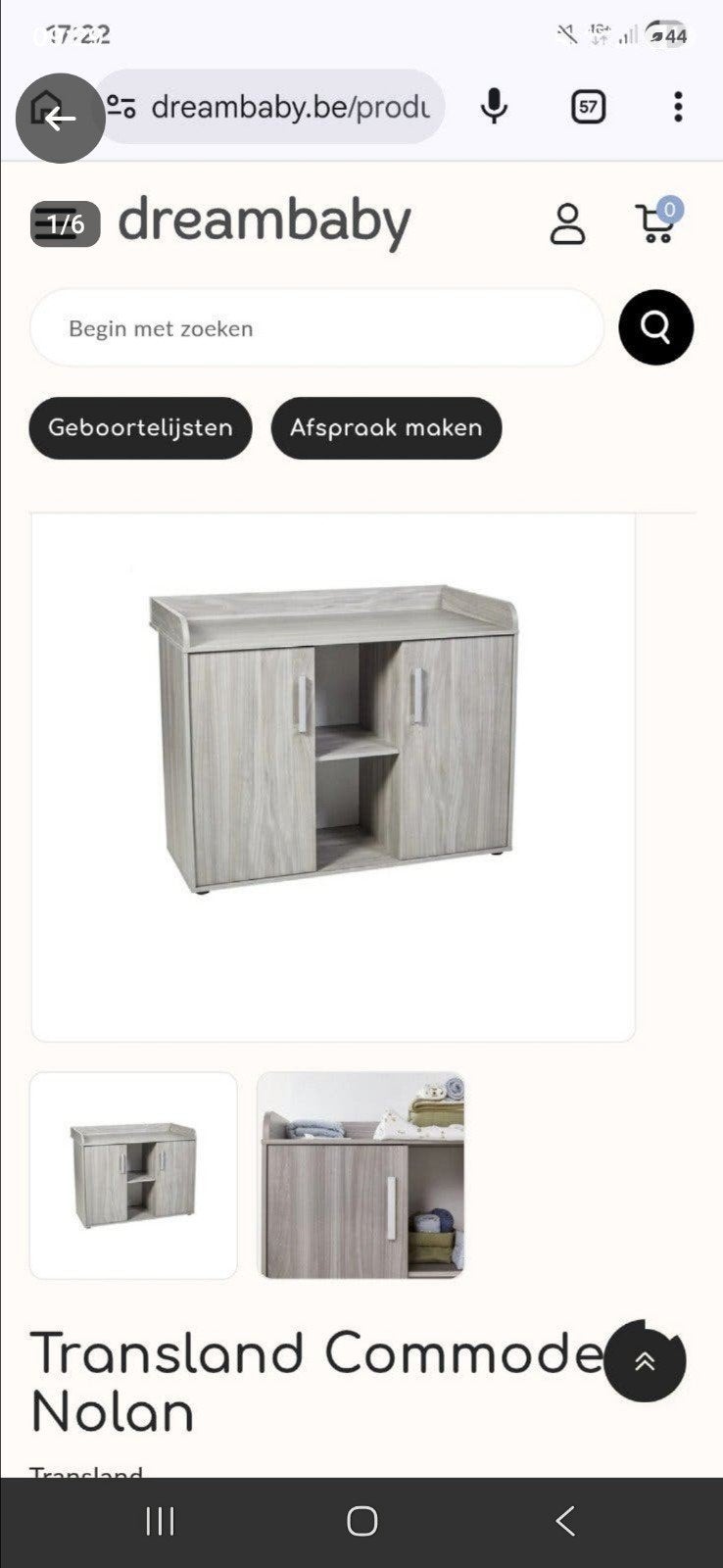 commode van dreambaby, Enlèvement, Commode