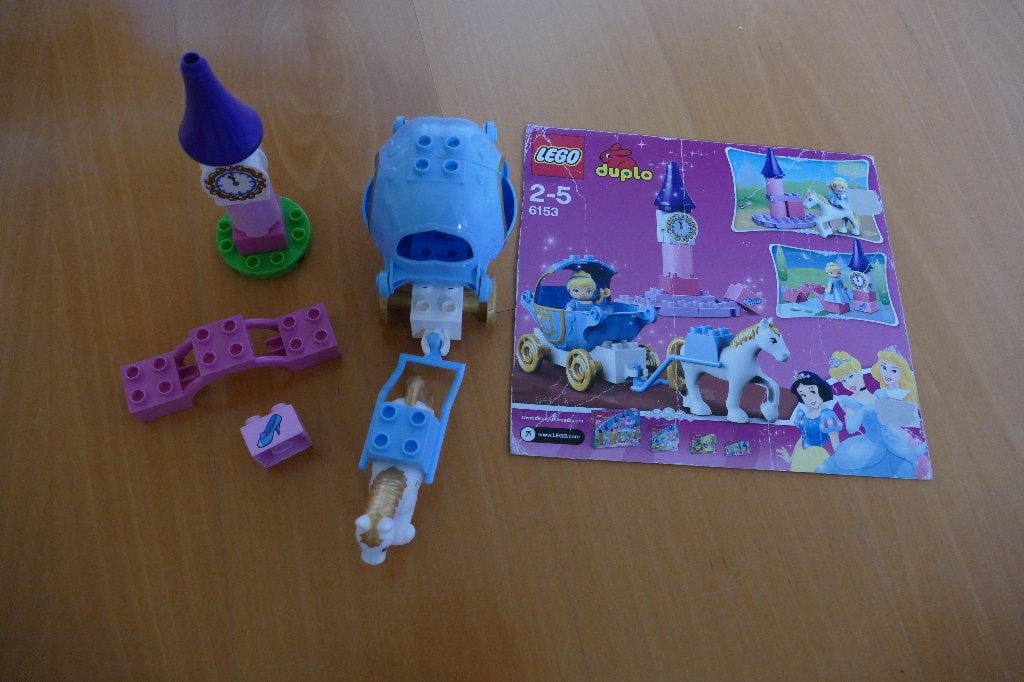 duplo: koets, Assepoester, kasteel, Enlèvement ou Envoi, Ensemble complet, Comme neuf, Duplo