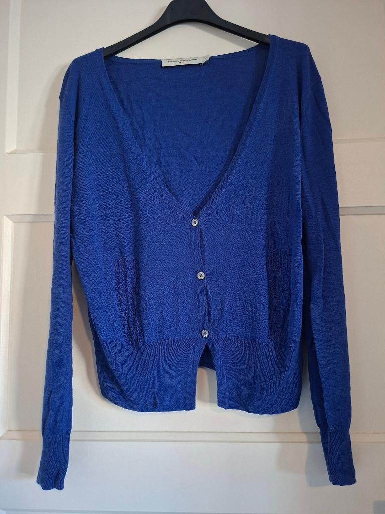 Nathalie Vleeschouwer vest kobaltblauw maat L, Kleding | Dames, Nathalie Vleeschouwer, Maat 42/44 (L), Zo goed als nieuw, Verzenden