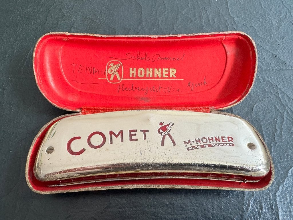 HOHNER COMET 40 C – Vintage mondharmonica + originele koffer, Muziek en Instrumenten, Blaasinstrumenten | Mondharmonica's, Gebruikt