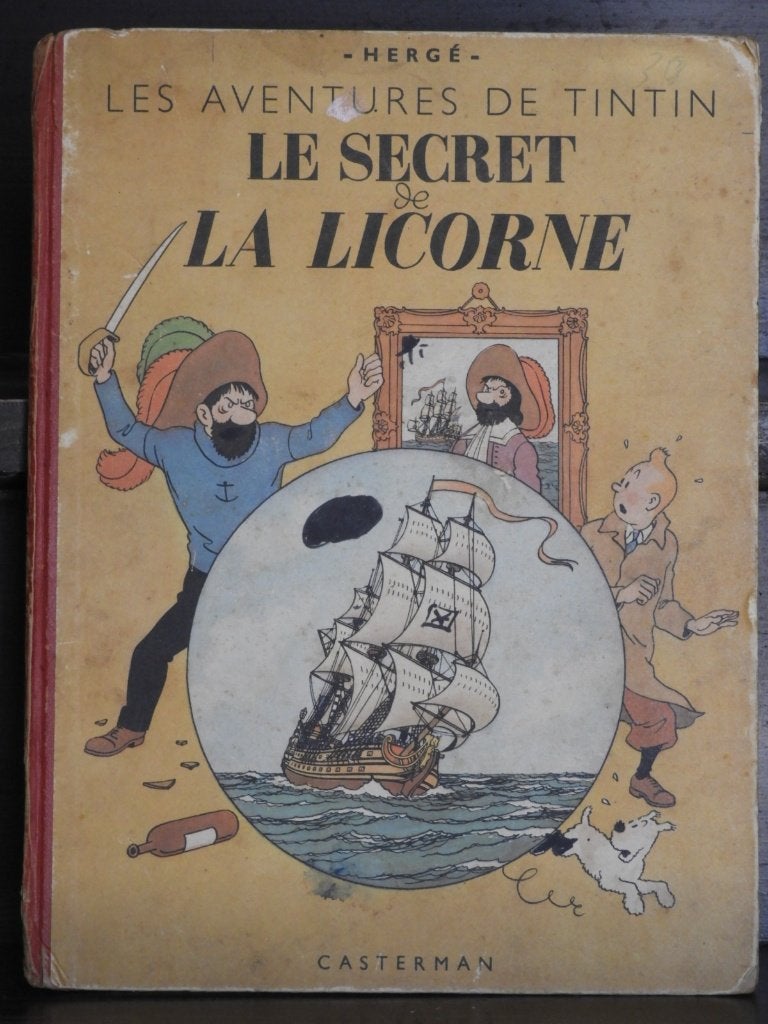 Tintin / Le Secret de la Licorne, Eén stripboek, Ophalen of Verzenden, Gelezen, Hergé.