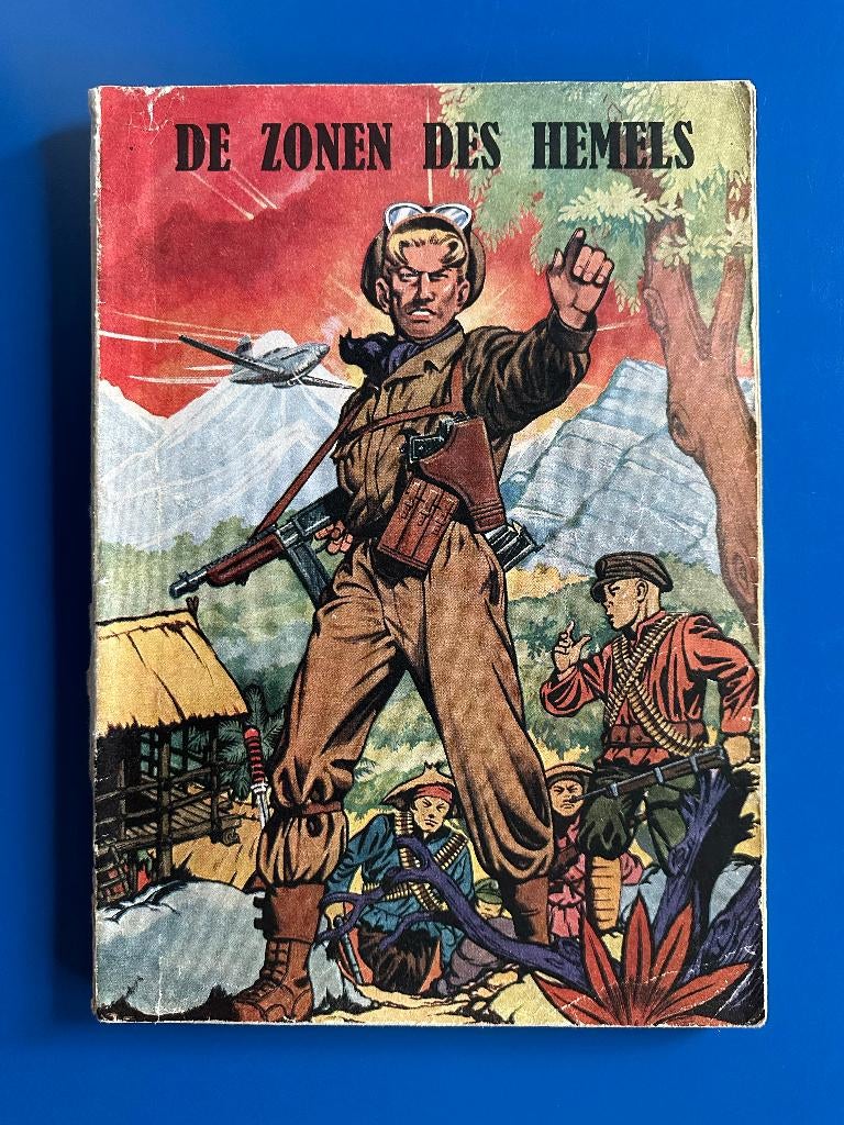 Buck Danny - The Sons of Heaven - première édition (1950), Une BD, Utilisé, J.M. Charlier ☆ V. Hubinon, Envoi