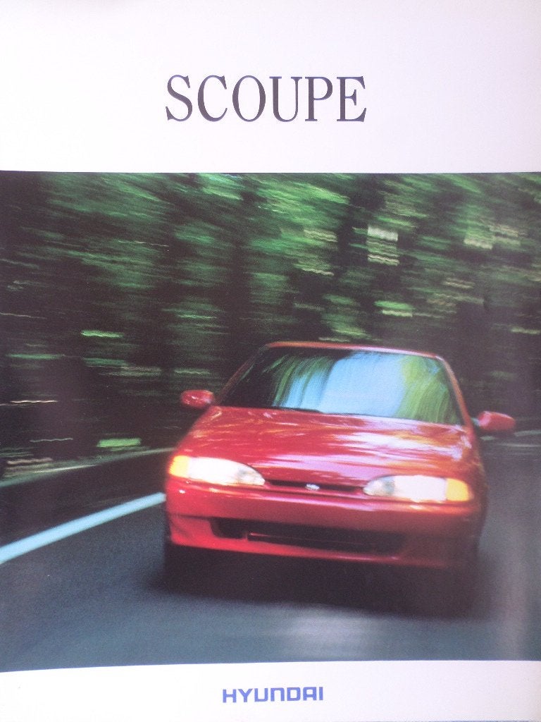 Brochure de la Hyundai S Coupé 93, Enlèvement ou Envoi