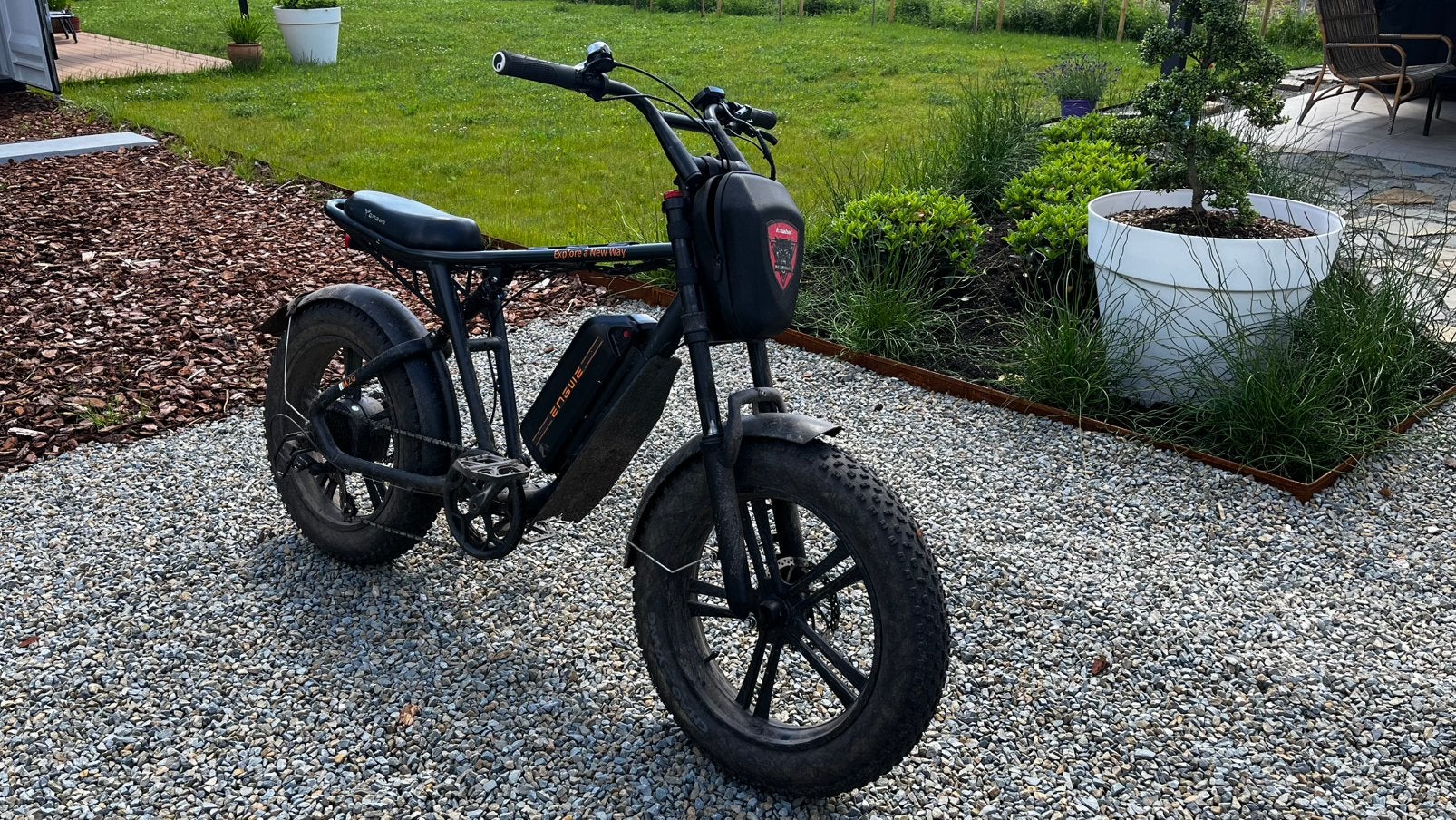Engwe M20 Fatbike emtb full suspension Rockshox, Ophalen, Zo goed als nieuw